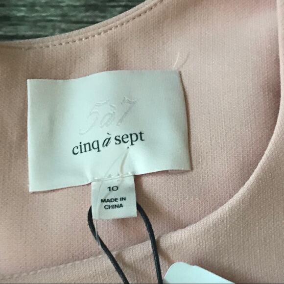 Cinq a Sept Micah Ruffle Cold Shoulder Dress Size 10 - Picture 8 of 8